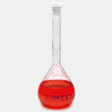 ISOLAB容量瓶- 标准-透明/棕色 - A类- 通过conformity批量认证- 5 ml – 2000ml - 防爆涂层