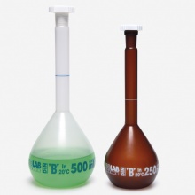 容量瓶- P.P - 透明/棕色 - B级 - 25 ml-1000ml