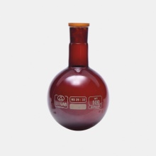 烧瓶-磨口-圆底-玻璃-琥珀色- 50 ml-1000 ml