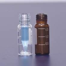 进样瓶-螺口- N9 - 1,5 ml - 11,6x32 mm -带集成插件 (0,2ml) 