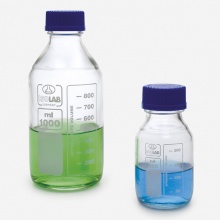 试剂瓶-ISO- 带螺口帽 - 中性玻璃 - 透明